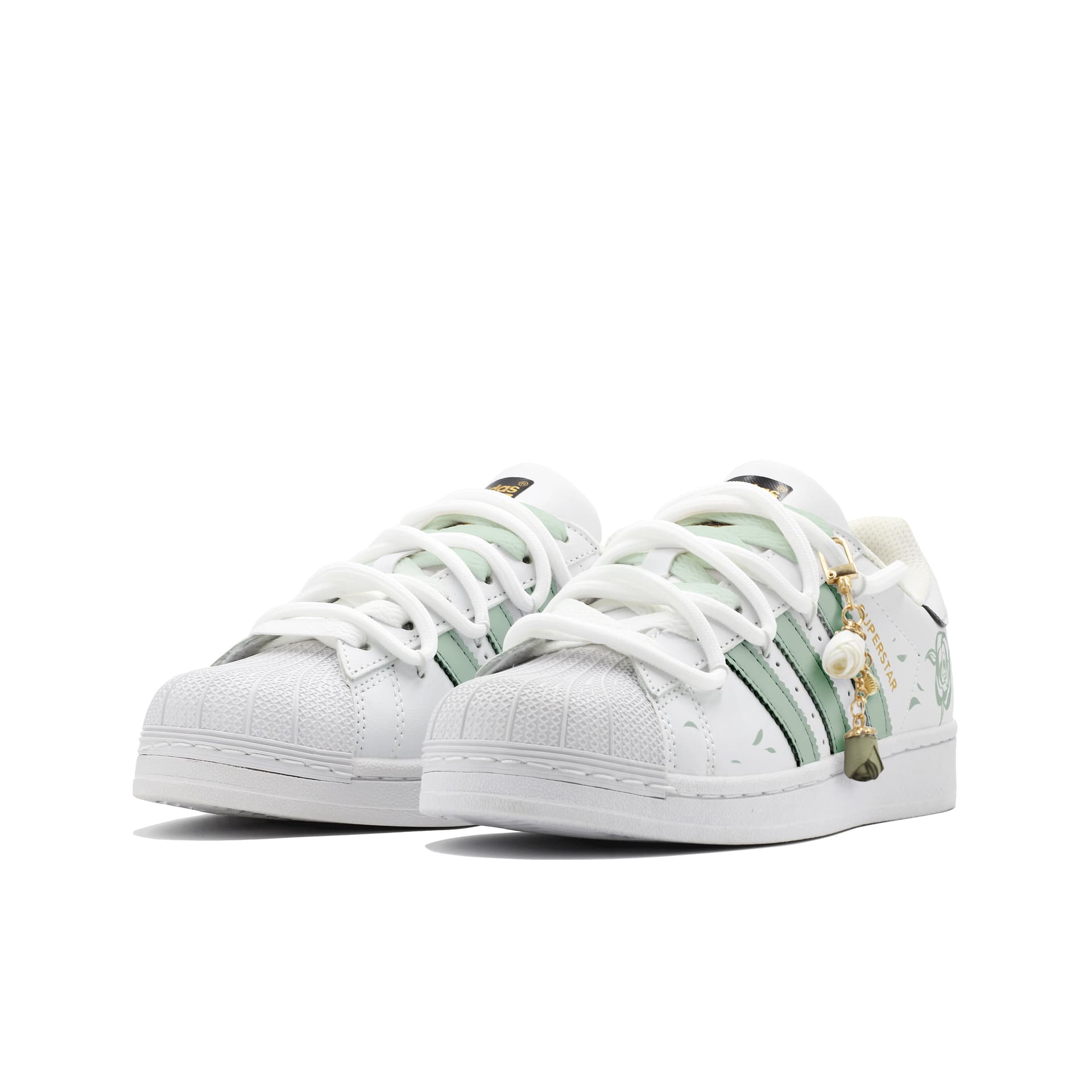 Кроссовки adidas Superstar Green White - изображение 3