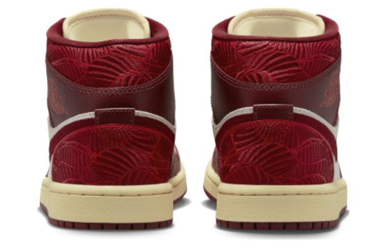 Ретро баскетбольные кроссовки Jordan Air Jordan 1 Mid SE WMNS "Tiki Leaf" - изображение 4