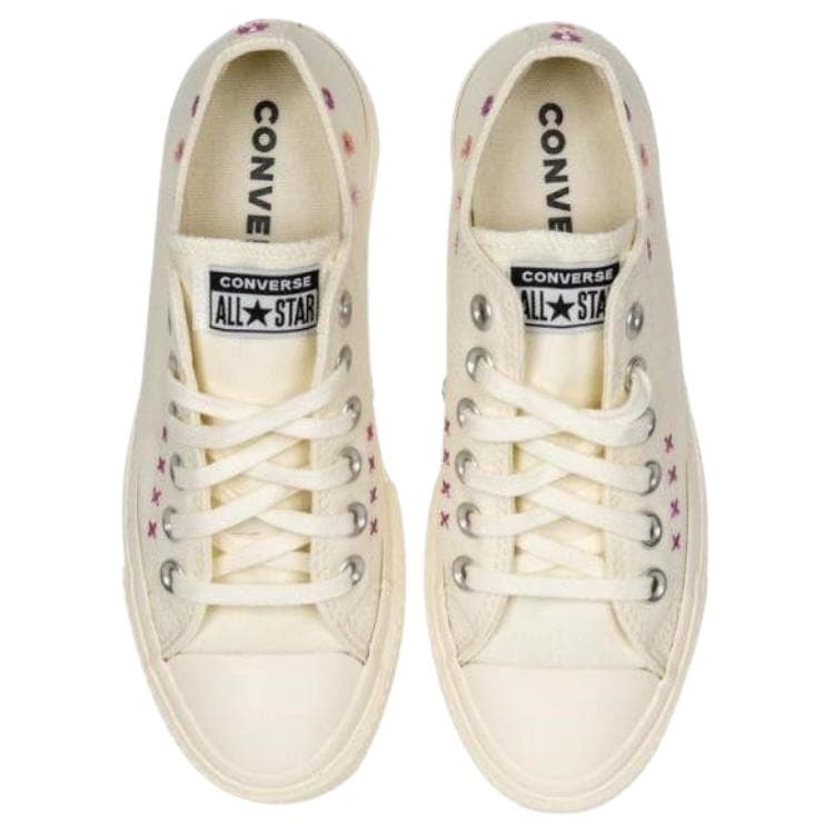 Кеды Converse Chuck TAYLOR Сезонные Износостойкие Низкие Кеды Женские Бежевые - изображение 3