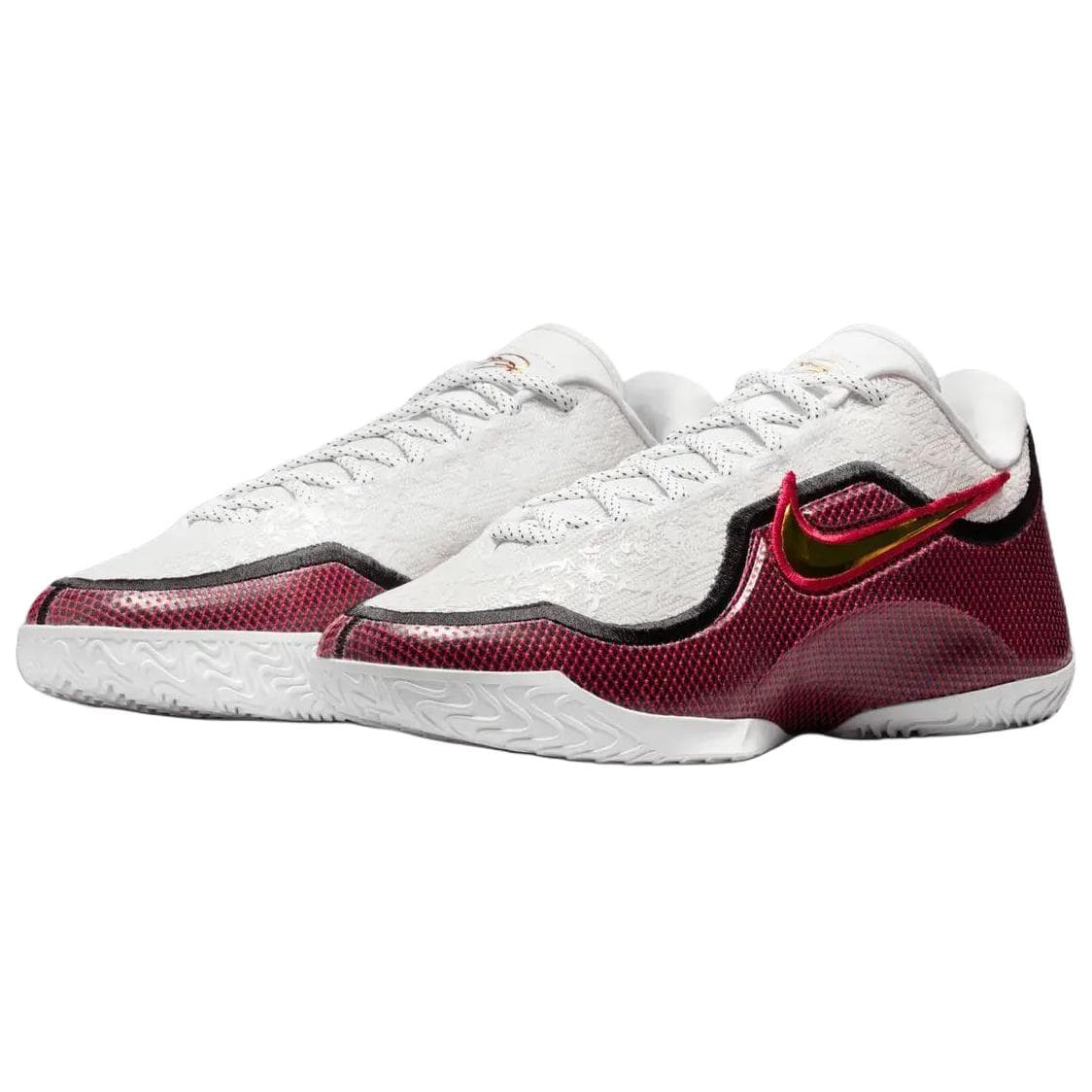 Кроссовки для баскетбола Nike Lebron 23 Поддержка Отскок Сцепление Баскетбольные кроссовки Мужские Белый Красный - изображение 3