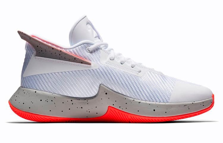 Кроссовки для баскетбола Jordan Fly Lockdown White Grey Orange - изображение 2