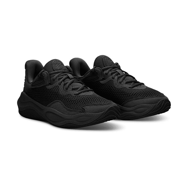 Кроссовки для баскетбола Under Armour Curry Splash 24 Устойчивые к истиранию Дышащие Низкие Баскетбольные Кроссовки Унисекс Черные - изображение 3