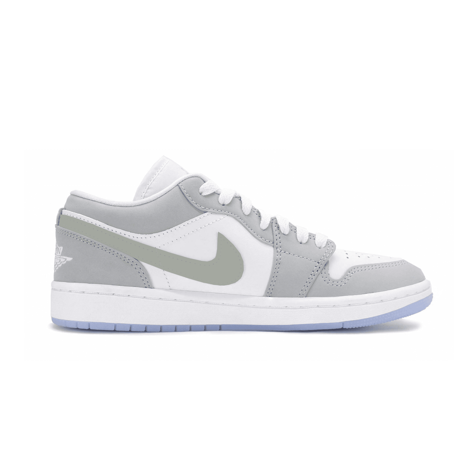 Ретро баскетбольные кроссовки Jordan Air Jordan 1 Low "Wolf Grey" - изображение 2