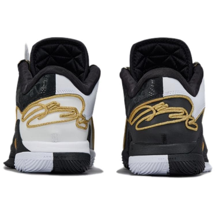 Кроссовки для баскетбола Nike LeBron 22 Противоскользящие Устойчивые к истиранию Низкие Баскетбольные кроссовки Мужские Черно-белые - изображение 3