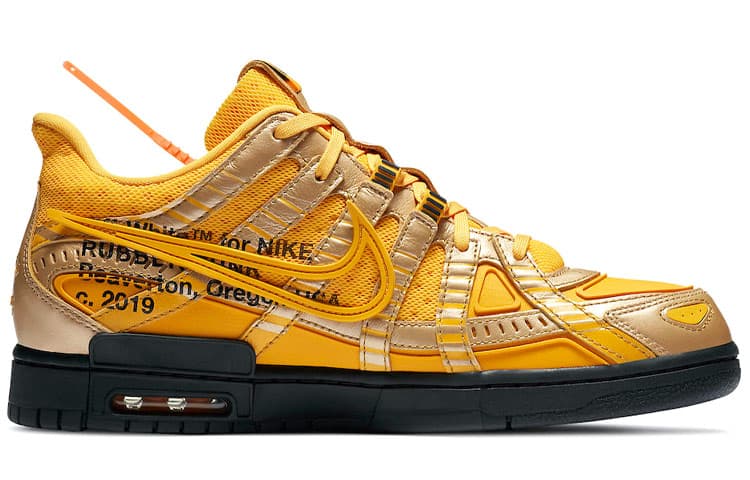 Кроссовки OFF-WHITE x Nike Rubber Dunk "University Gold" - изображение 2