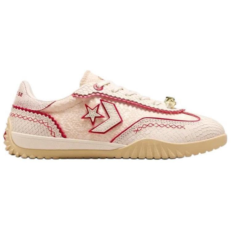 Кроссовки для спортзала Converse Run Star Trainer Удобный Износостойкий Лоу-топы Обувь для тренировки Унисекс Бежево-красный - изображение 2