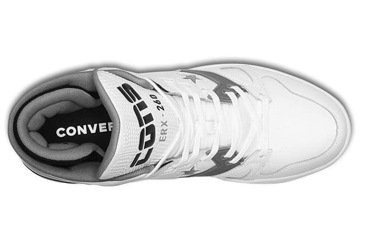Ретро баскетбольные кроссовки Converse ERX 260 High Top White Grey - изображение 3