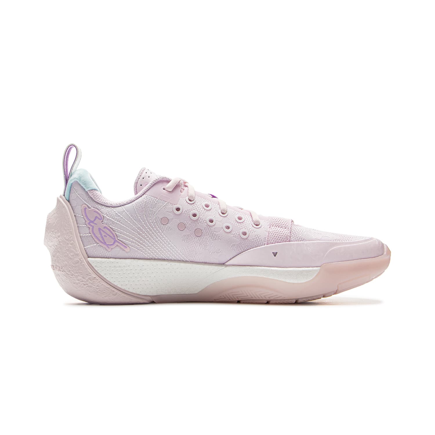 Кроссовки для баскетбола Li-Ning All City 13 с технологией BENG по всей стопе, низкие баскетбольные кроссовки для мужчин, фиолетово-розовые - изображение 2