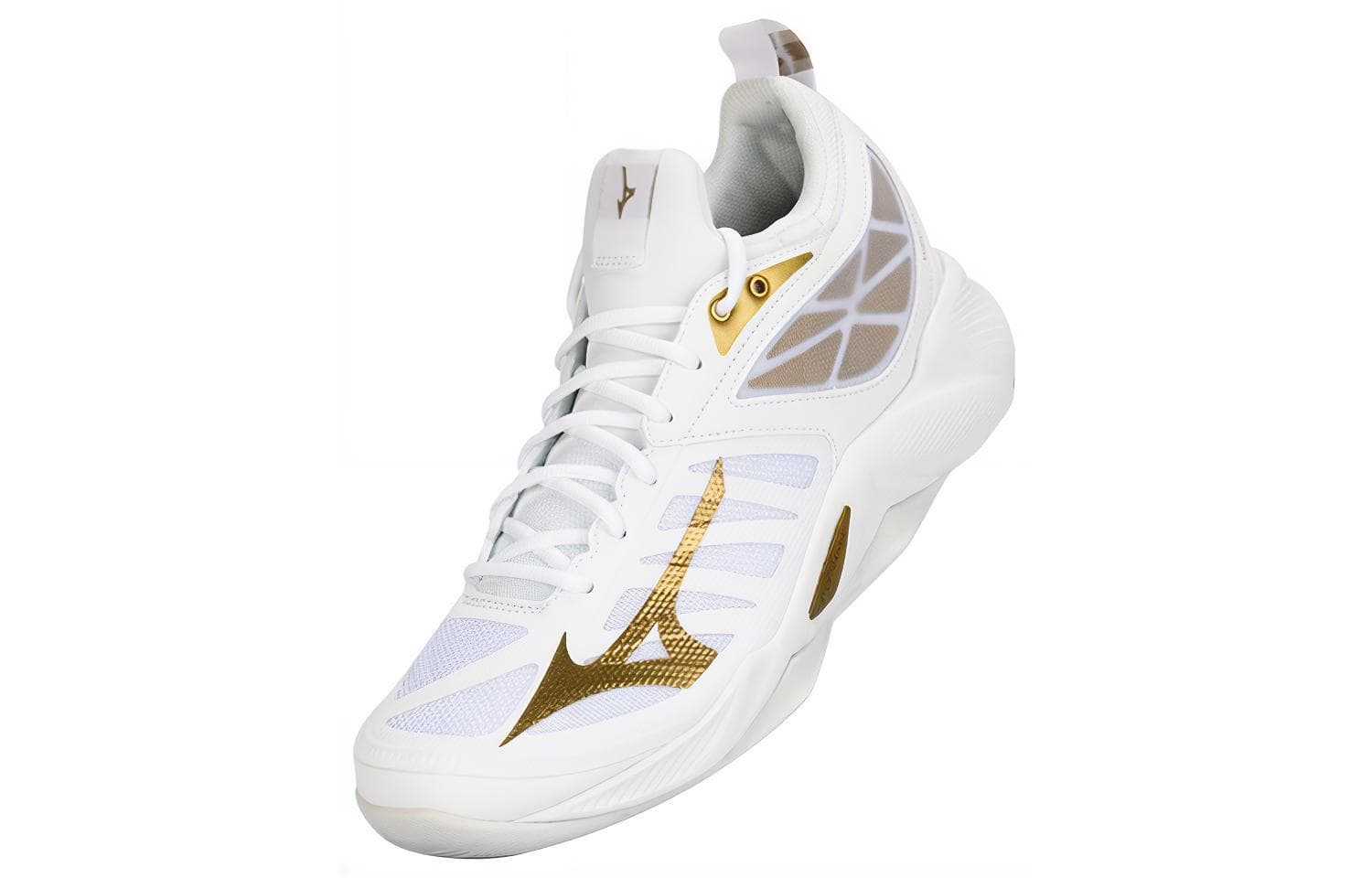 Кроссовки для спортзала Mizuno Wave Dimension White Gold - изображение 2