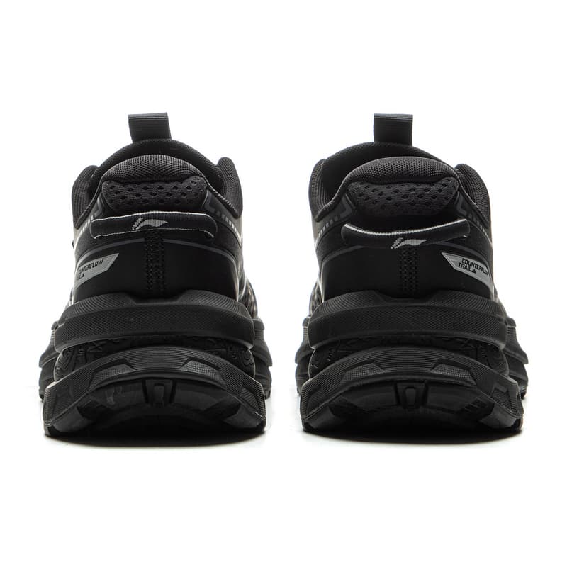 Кроссовки Li NING Outdoor CounterFlow Xingchuan Дышащий Low Топ Поход Обувь Унисекс Ночной черный - изображение 5