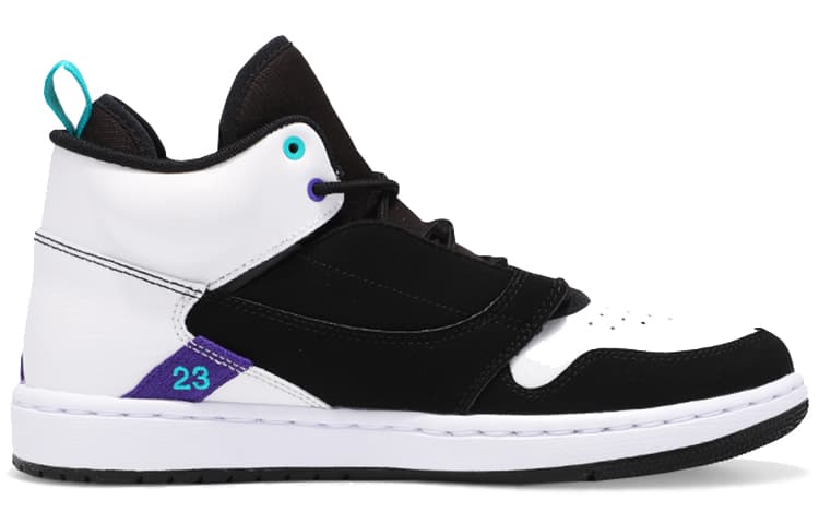Ретро баскетбольные кроссовки Jordan Fadeaway Mid White - изображение 2