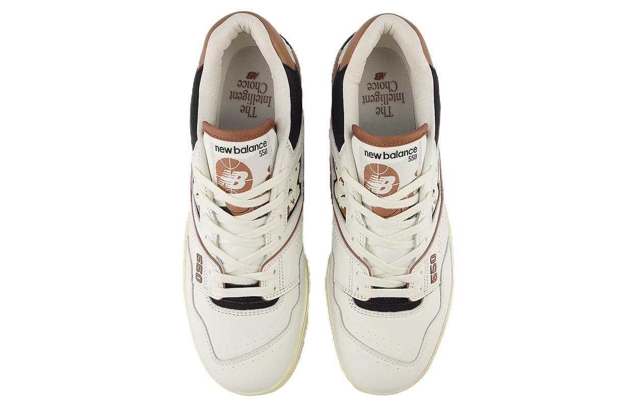 Ретро баскетбольные кроссовки New Balance 550 Beige Brown - изображение 4