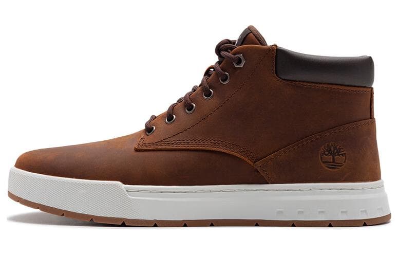 Кроссовки Timberland Противоскользящие Износостойкие MID Скейтборд Кроссовки Мужские Коричневые - изображение 1