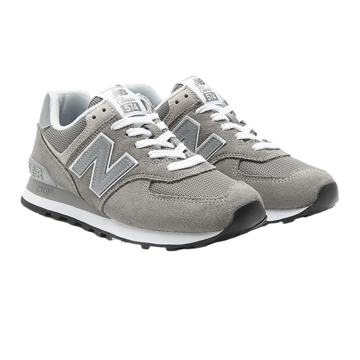 Кроссовки для спортзала New Balance NB 574 Сетчатая ткань Низкий топ Тренировочные кроссовки Женские Серый B Ширина корпуса - изображение 3