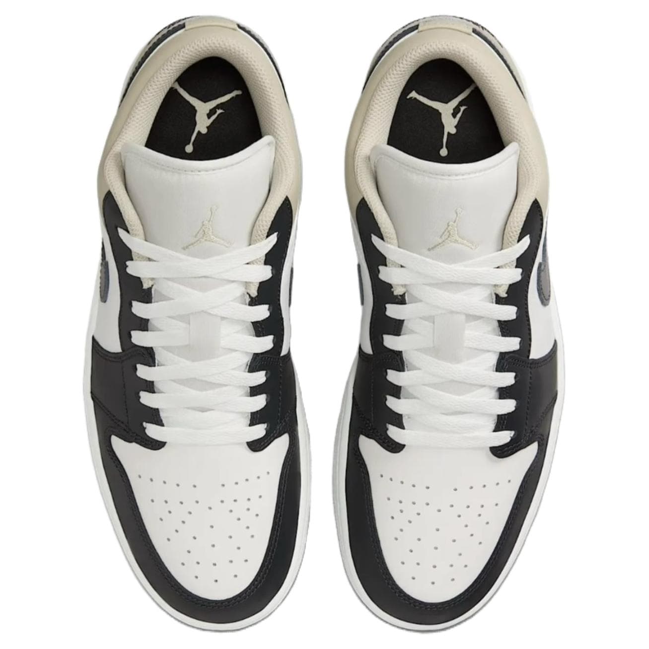 Ретро баскетбольные кроссовки Jordan Air Jordan 1 Low White Black - изображение 4