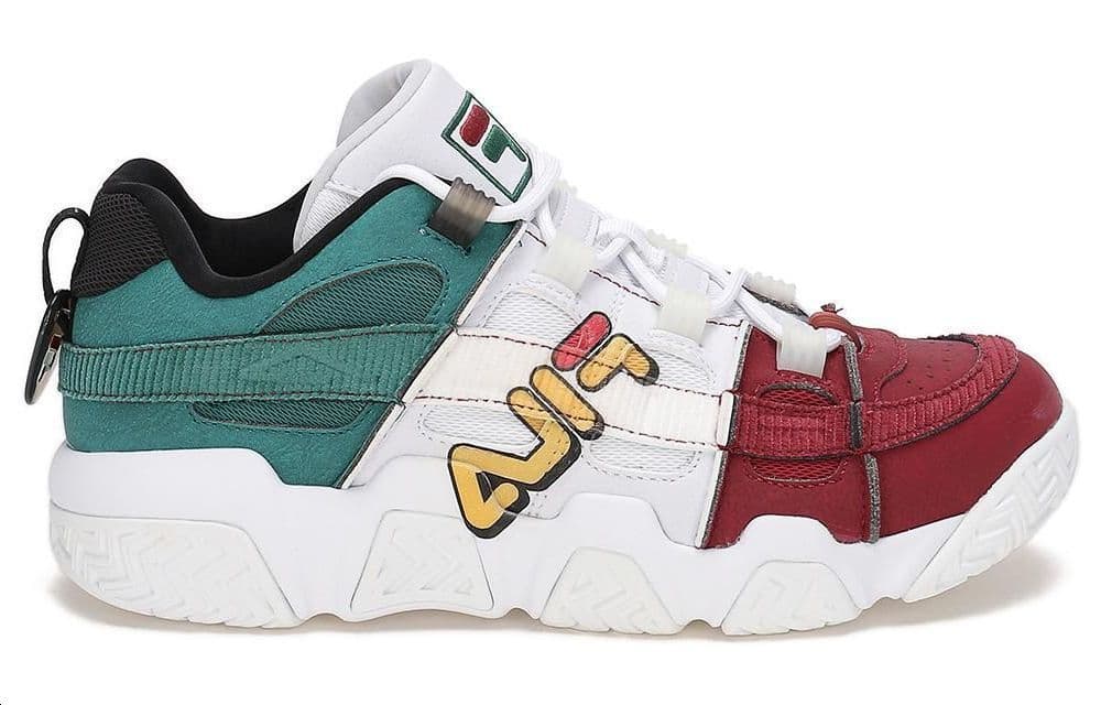 Ретро баскетбольные кроссовки FILA Fusion Retro Basketball Shoes White Red - изображение 2