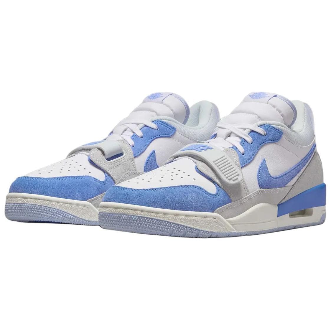 Ретро баскетбольные кроссовки Jordan Legacy 312 Low White Blue - изображение 3