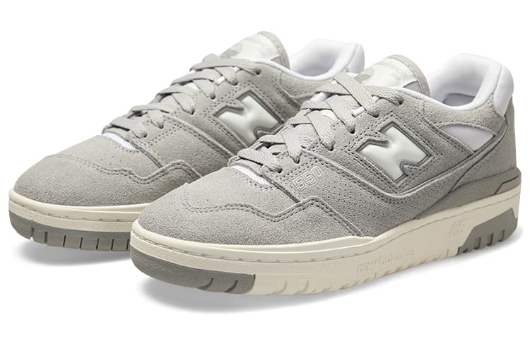 Ретро баскетбольные кроссовки New Balance 550 Grey - изображение 3