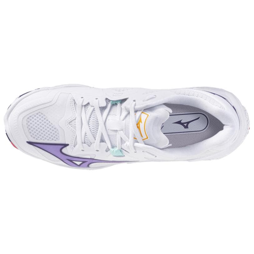 Кроссовки для спортзала Mizuno Wave Lightning Z8 Износостойкие и Легкие Низкие Кроссовки для тренировок Женские Белые - изображение 3