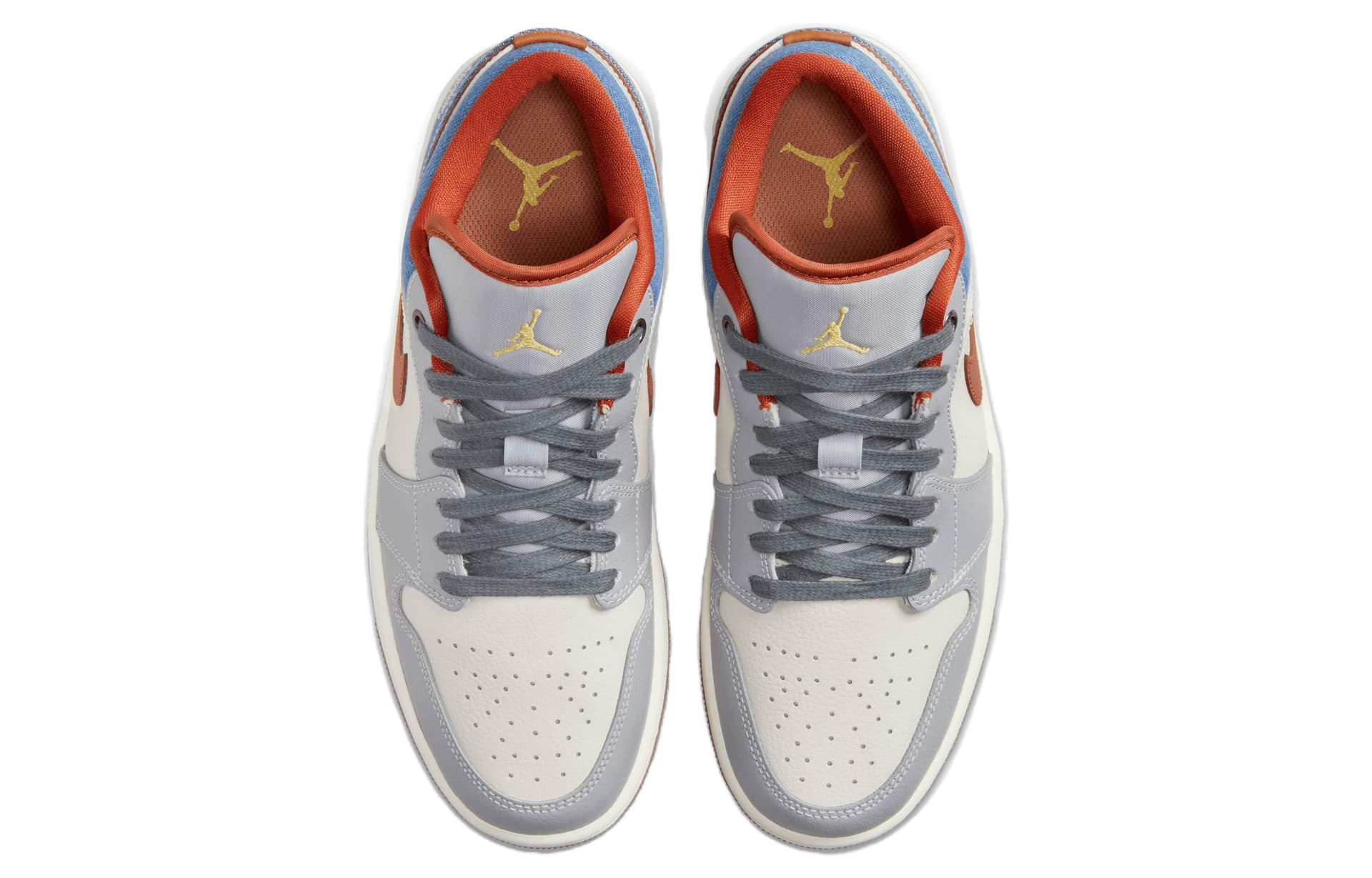 Ретро баскетбольные кроссовки Jordan Air Jordan 1 Low Blue White - изображение 4