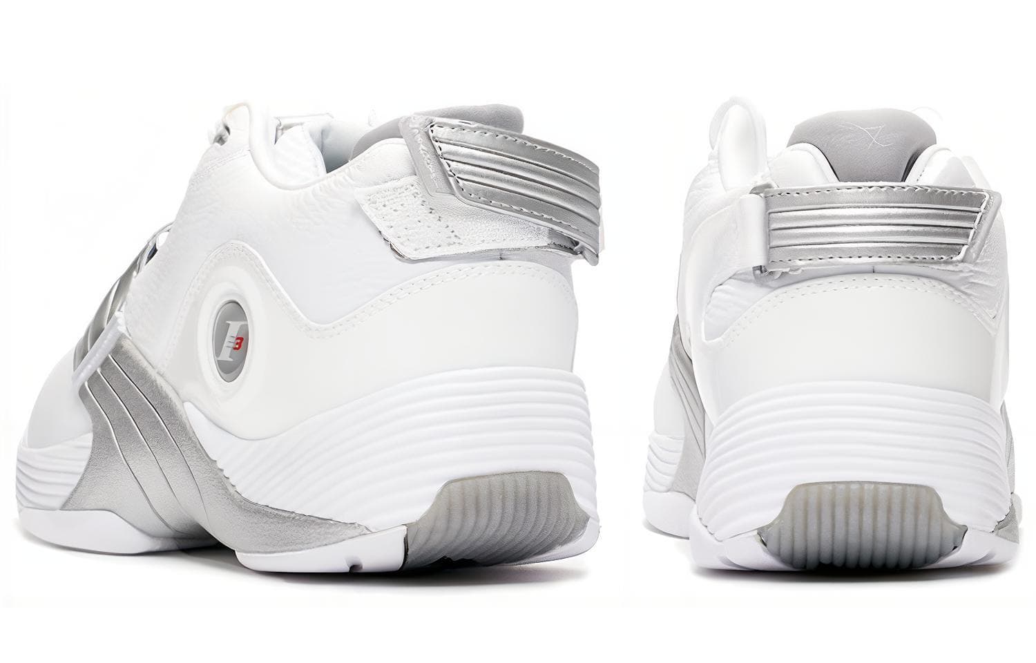 Ретро баскетбольные кроссовки Reebok Answer Low Silver White - изображение 4