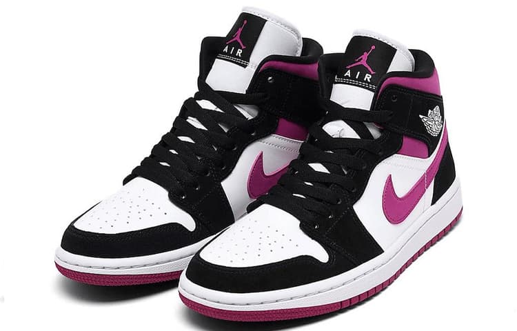 Ретро баскетбольные кроссовки Jordan Air Jordan 1 Mid Magenta - изображение 2