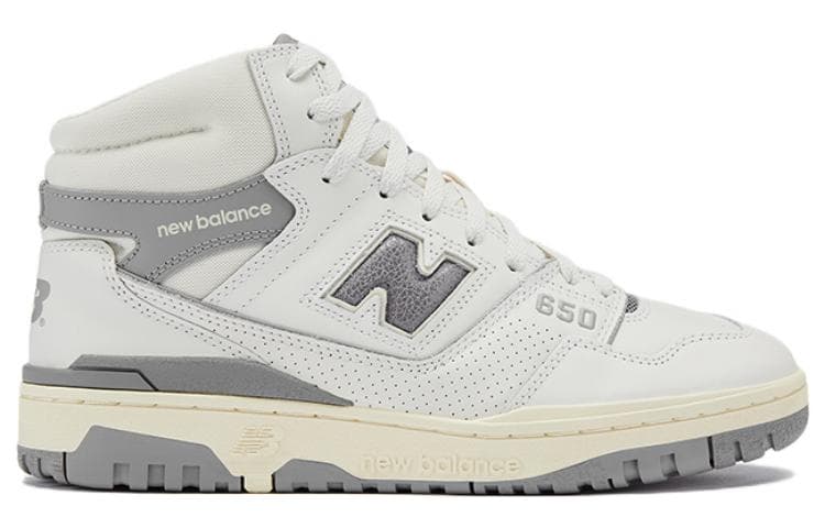 Ретро баскетбольные кроссовки Aimé Leon Dore x New Balance 650 White Grey - изображение 2