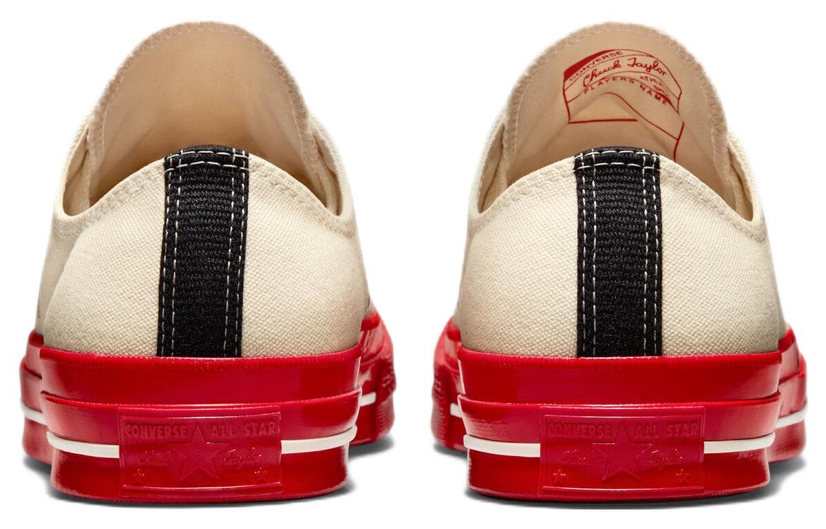 Кеды Comme des Garçons PLAY x Converse Chuck Taylor All Star 1970s OX White Red - изображение 5