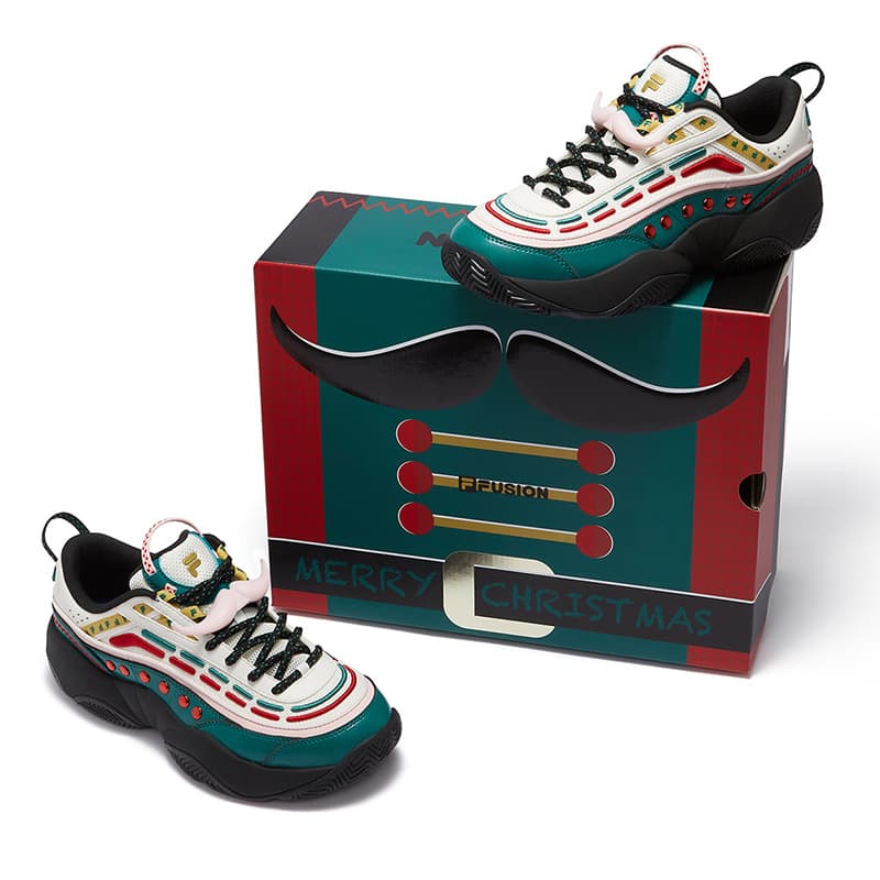 Ретро баскетбольные кроссовки FILA FUSION FIRE XMAS - изображение 3