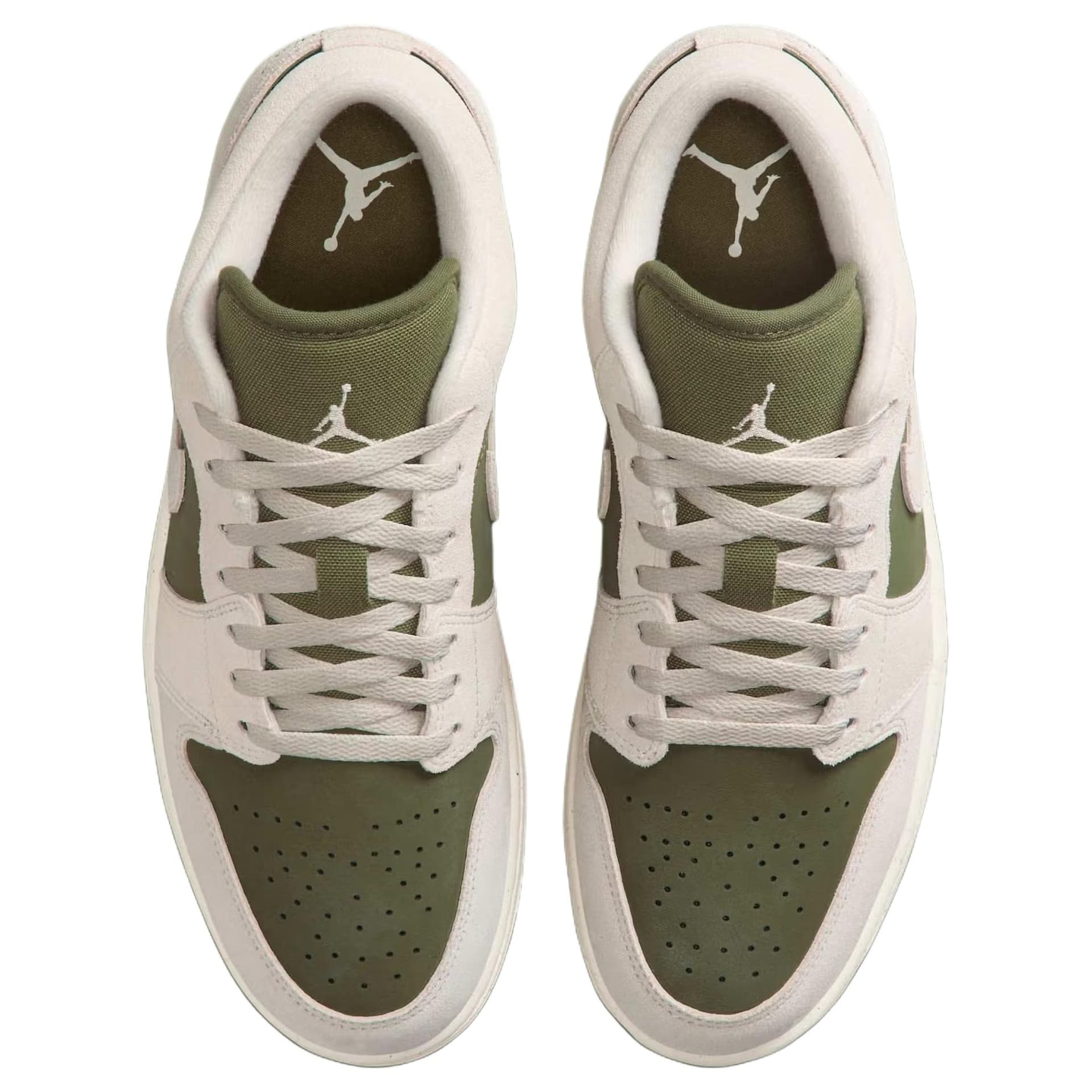 Ретро баскетбольные кроссовки Jordan Air Jordan 1 Low White Green - изображение 4