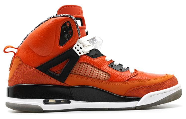 Ретро баскетбольные кроссовки Jordan Spizike Knicks Orange Blue - изображение 2