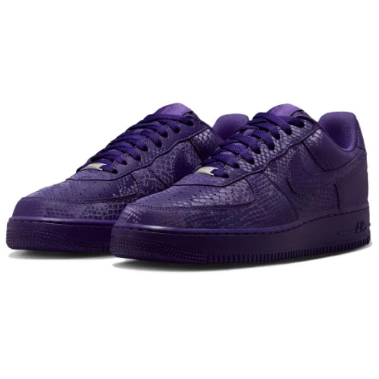 Кроссовки Nike Air Force 1 Slip-Resistant Abrasion-Resistant Низкие Кеды для Скейтбординга Унисекс Фиолетовые - изображение 3