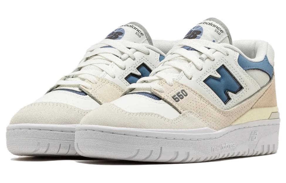 Ретро баскетбольные кроссовки New Balance 550 Grey Blue - изображение 3