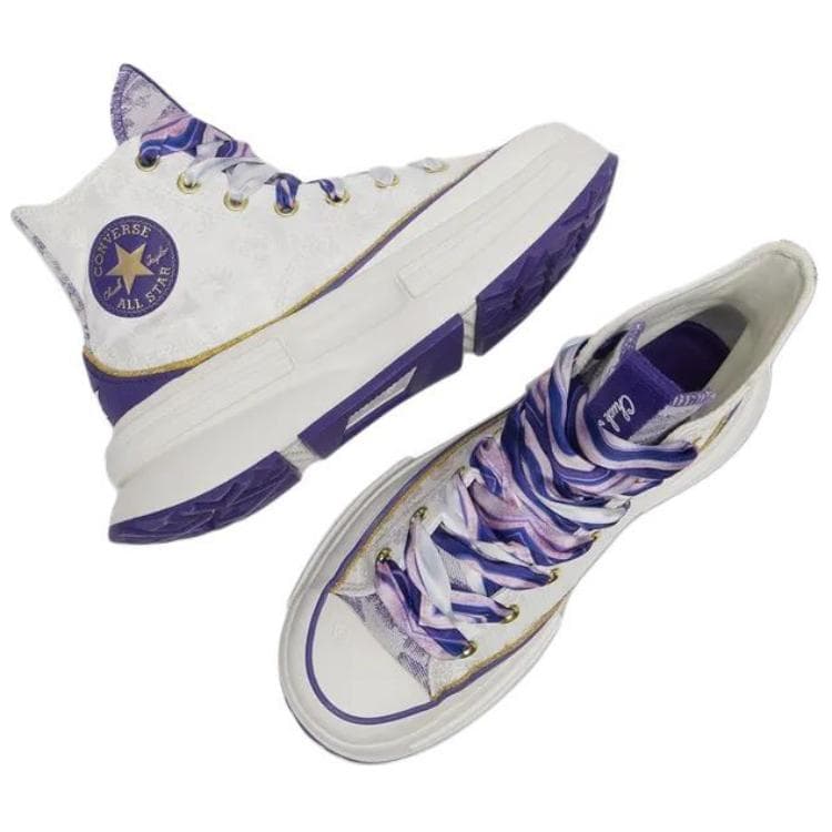 Кеды Converse Run Star Legacy CX удобные универсальные износостойкие хай-топы кеды женские белый фиолетовый - изображение 4