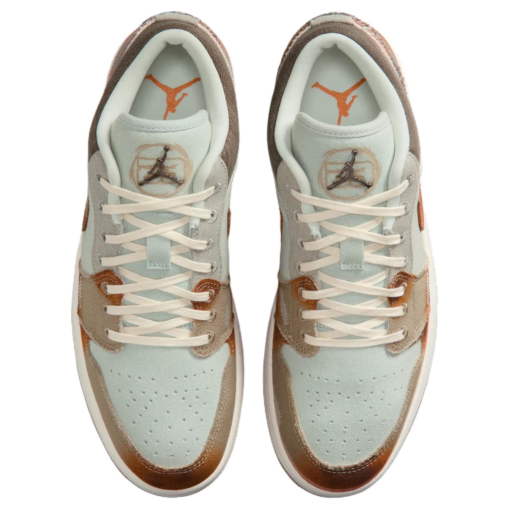 Ретро баскетбольные кроссовки Jordan Air Jordan 1 SE Low Blue Brown — фото 4