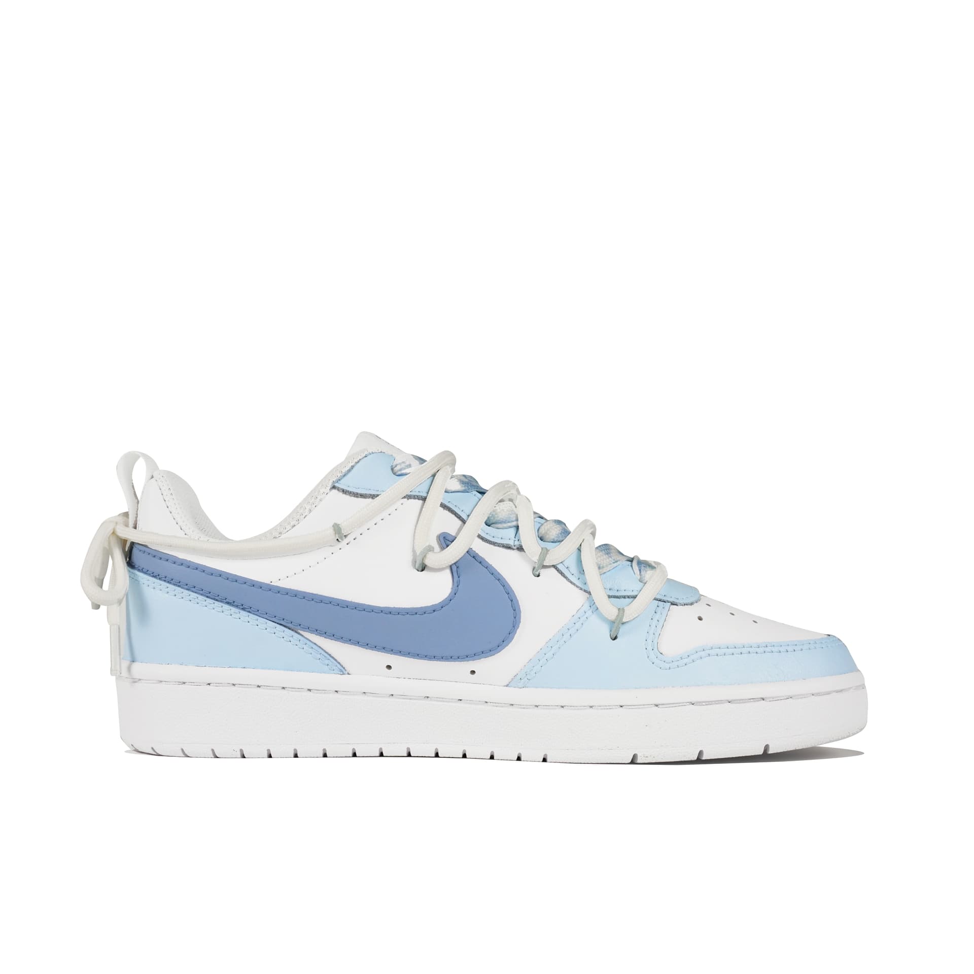 Кроссовки Nike Court Borough Low GS White Blue - изображение 3