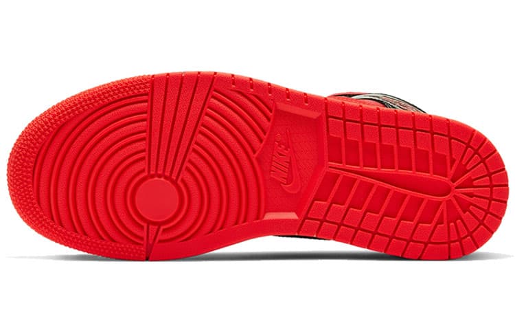 Ретро баскетбольные кроссовки Jordan Air Jordan 1 Mid Black Red - изображение 5