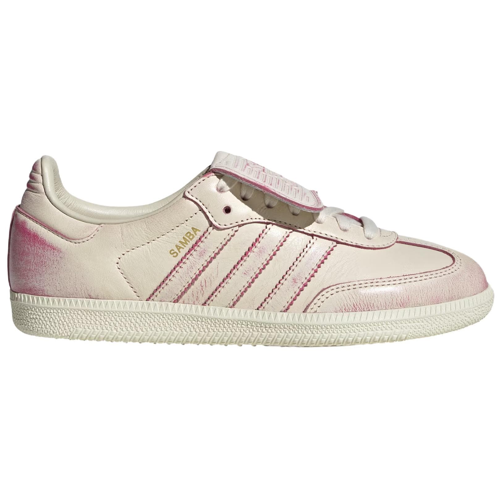 Кроссовки Adidas Originals Samba Устойчивые к истиранию Низкие Кроссовки для скейтбординга Женские Белые Розовые - изображение 2