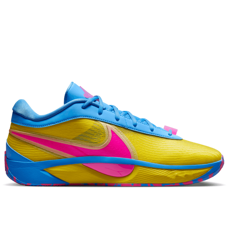 Кроссовки для баскетбола Nike Giannis Freak 6 Low Топ Баскетбольные кроссовки Мужские Желтый Розовый Синий - изображение 2