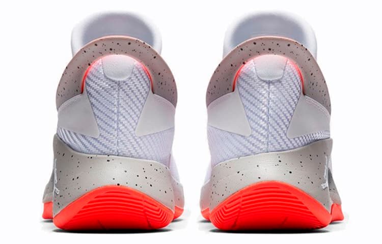 Кроссовки для баскетбола Jordan Fly Lockdown White Grey Orange - изображение 5