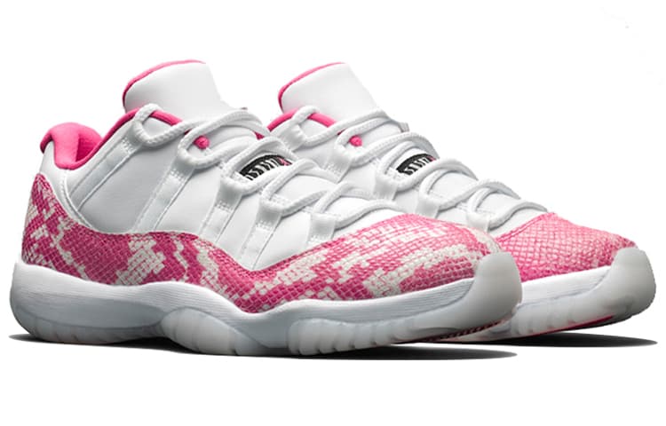 Ретро баскетбольные кроссовки Jordan Air Jordan 11 Pink Snakeskin - изображение 3