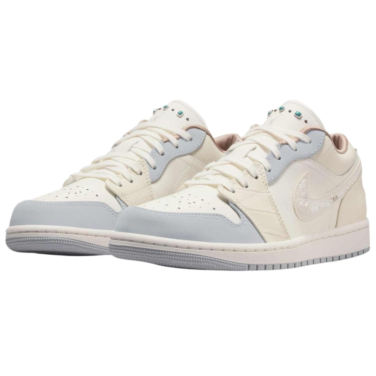 Ретро баскетбольные кроссовки Jordan Air Jordan 1 Low Vintage Basketball Shoes Women's Off-White - изображение 3