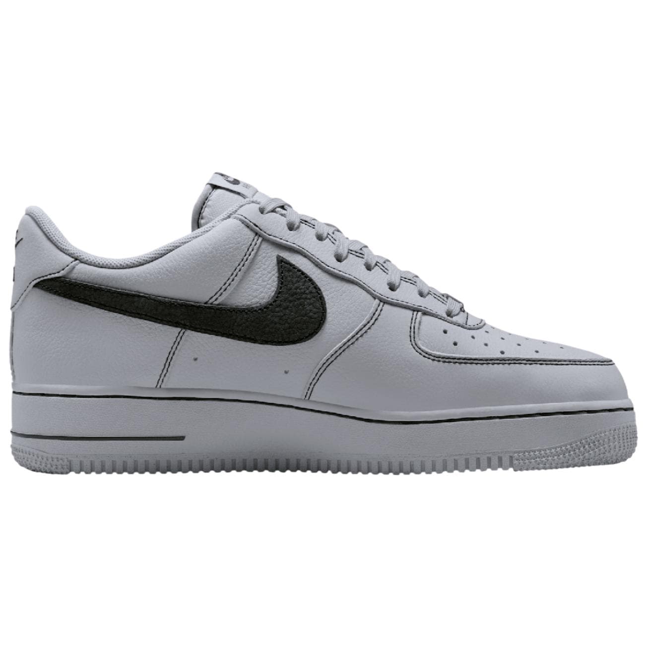 Кроссовки Nike Air Force 1 Кожа Дышащие Низкие Кроссовки для Скейтбординга Мужские Серые - изображение 2