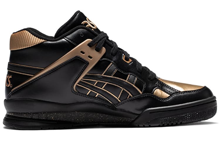 Ретро баскетбольные кроссовки Asics Gel-Spotlyte Black Gold - изображение 2