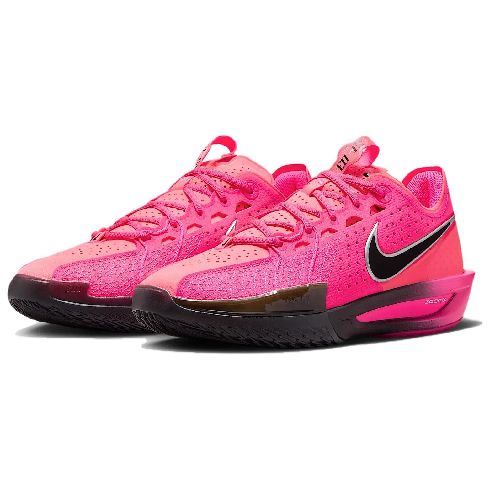 Кроссовки для баскетбола Nike G.T. Cut 3 Амортизация Противоскользящие Низкие Баскетбольные Кроссовки Мужские Фуксия - изображение 3