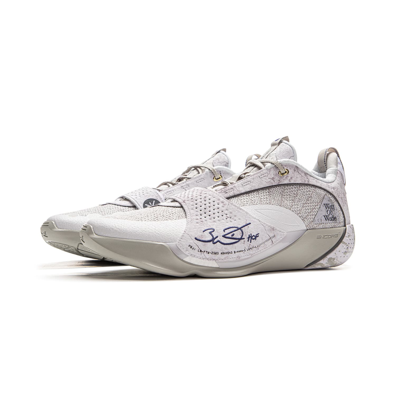 Кроссовки для баскетбола Li-Ning Wade All City 13 ENCORE Технология BOOM Лоу-топы Баскетбольные кроссовки Мужской Бело-серый - изображение 3