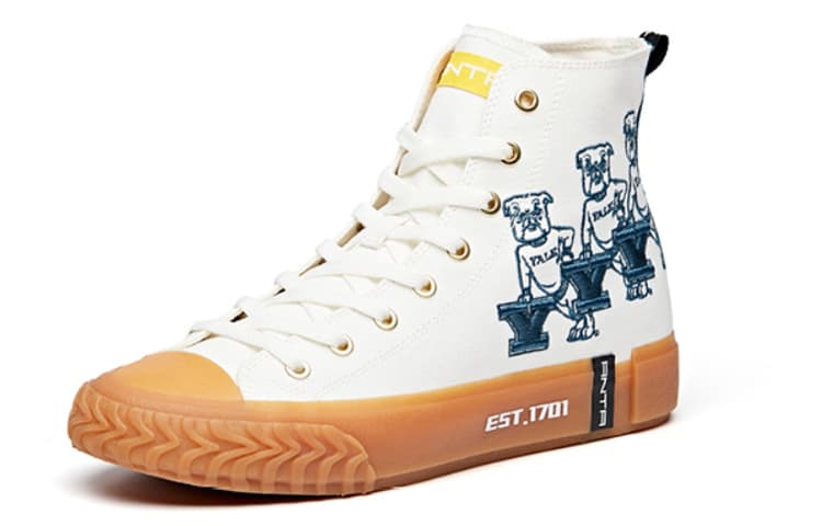 Кеды Anta High Top Canvas Shoes White - изображение 3