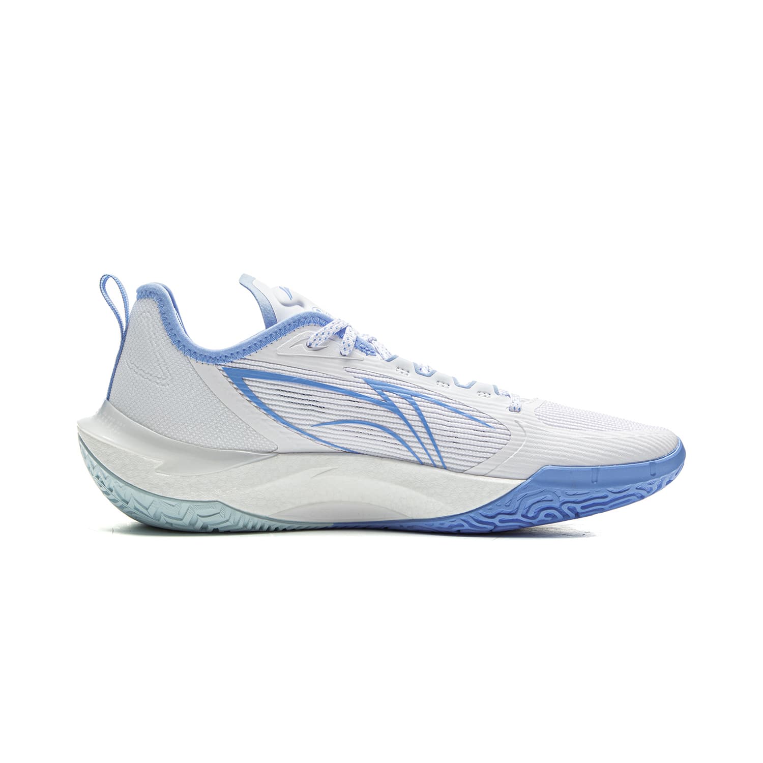 Кроссовки для баскетбола Li-Ning Ураган Молния Полноразмерная технология отскока Баскетбольные кроссовки для бега Стабильная поддержка Амортизация Противоскользящая износостойкая Oтскок Сцепление Лоу-топы Мужской Стандартный белый - изображение 2