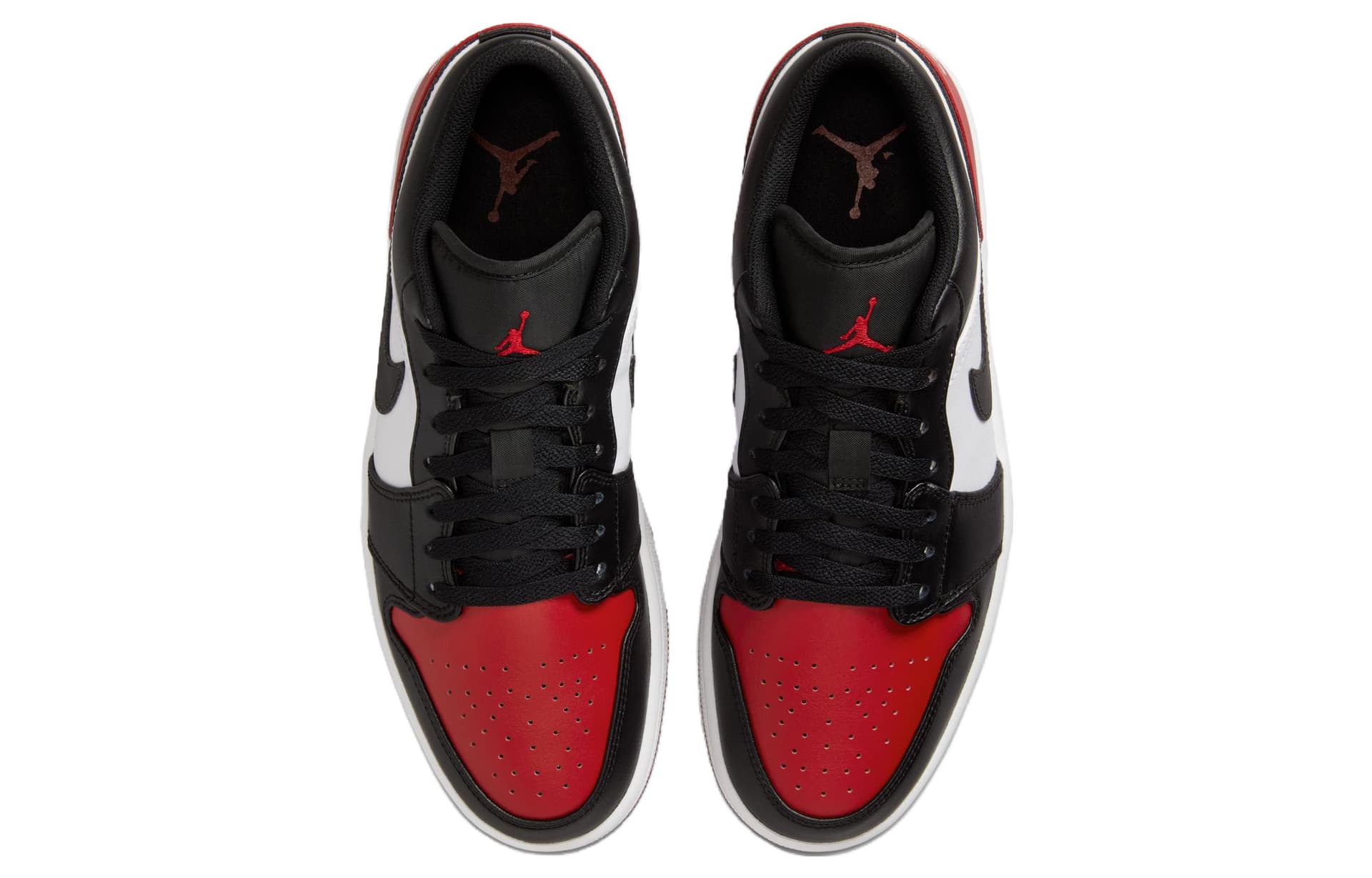 Ретро баскетбольные кроссовки Jordan Air Jordan 1 Low "Bred Toe" - изображение 4