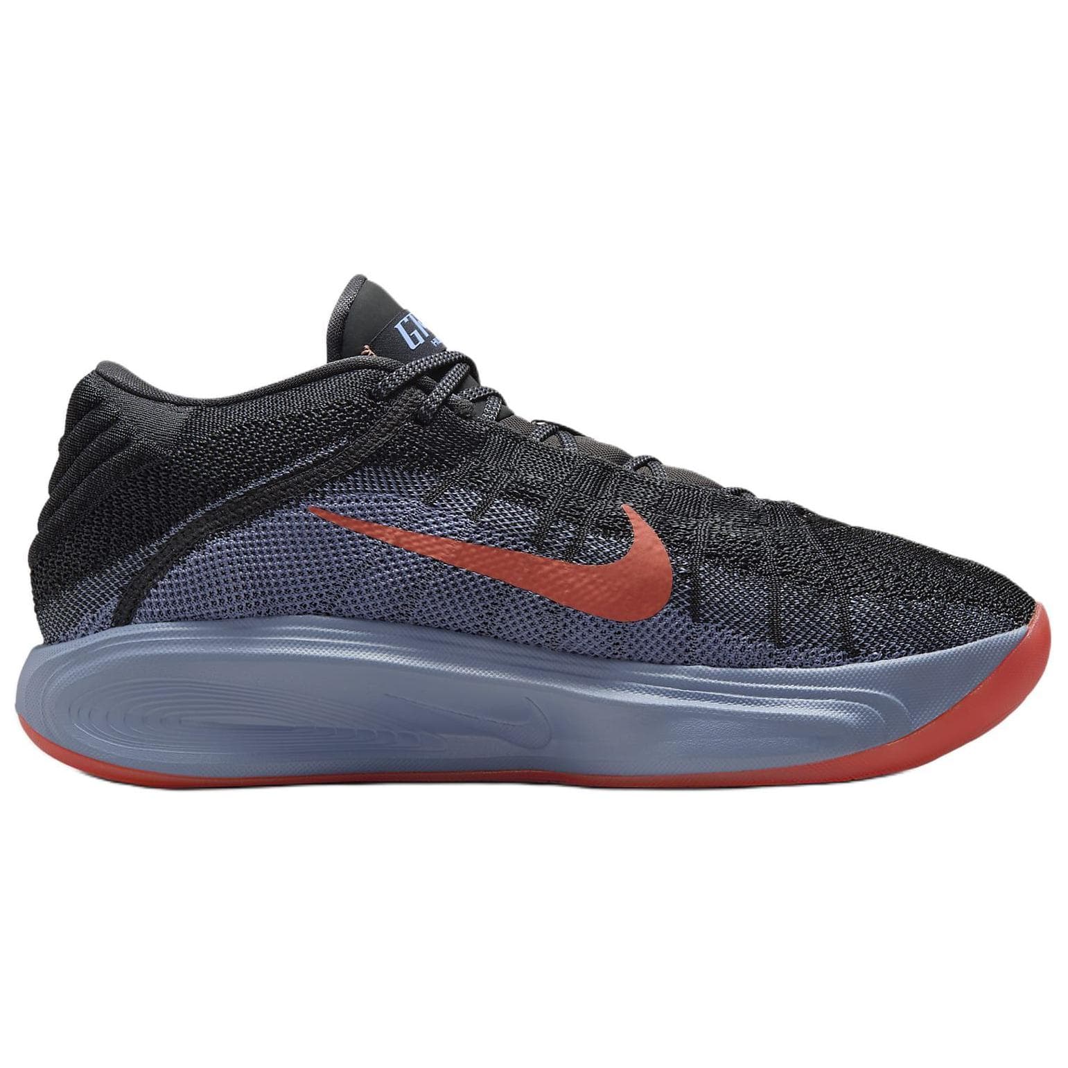 Кроссовки для баскетбола Nike GT Hustle 3 Противоскользящие Устойчивые к истиранию Низкие Баскетбольные Кроссовки Унисекс Черные Серые - изображение 2